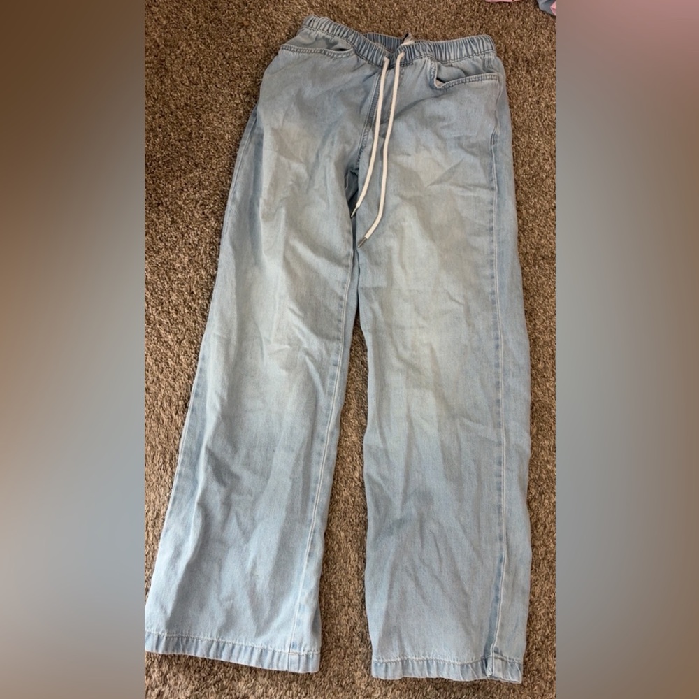 H and M drawstring jeans